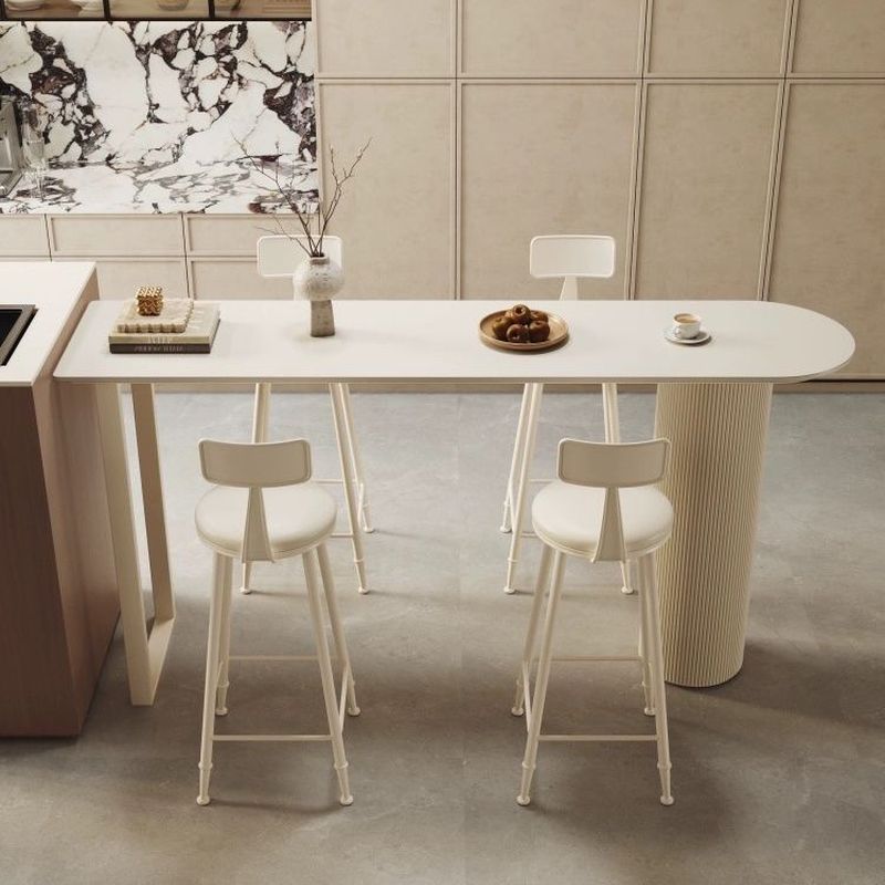 bar table with two chairs