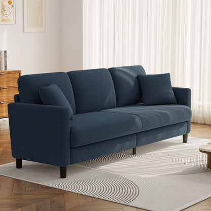 Nexo Sofa Couch for Living Room, Comfy Love Seat with 2 Pillows.