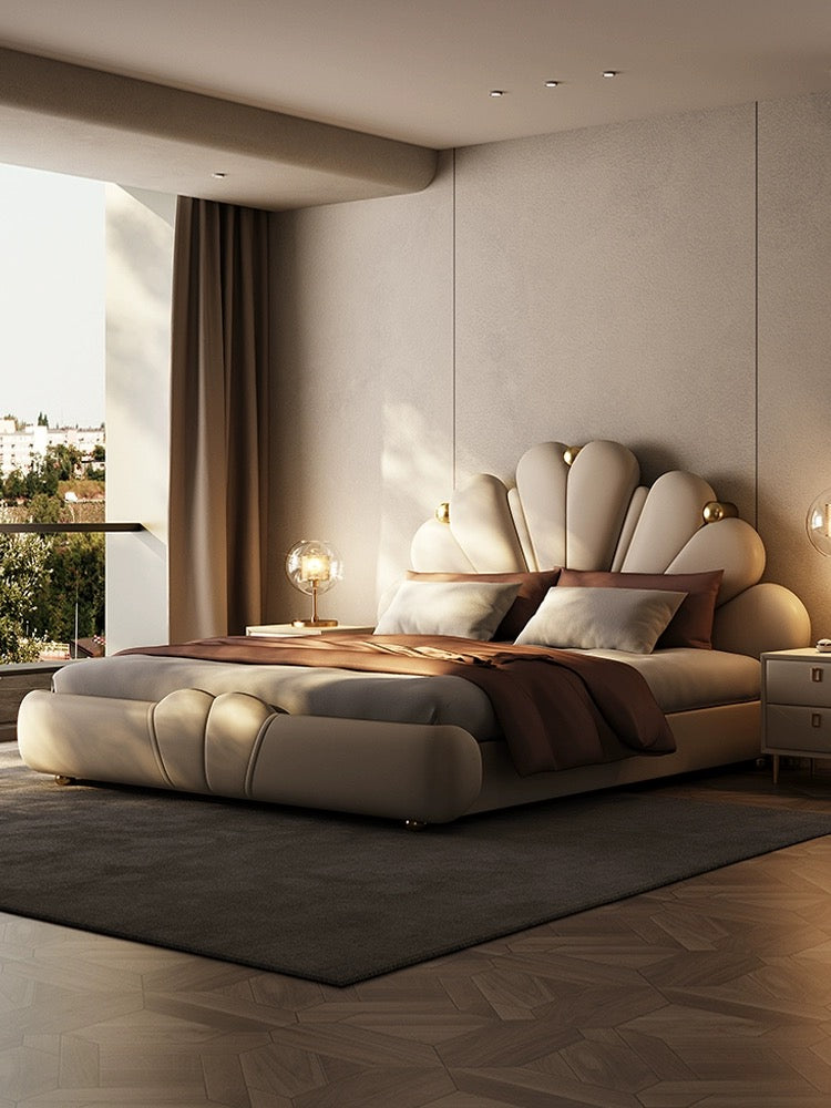 modern queen bed