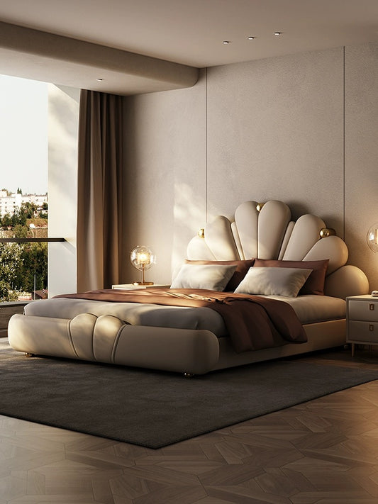 modern queen bed