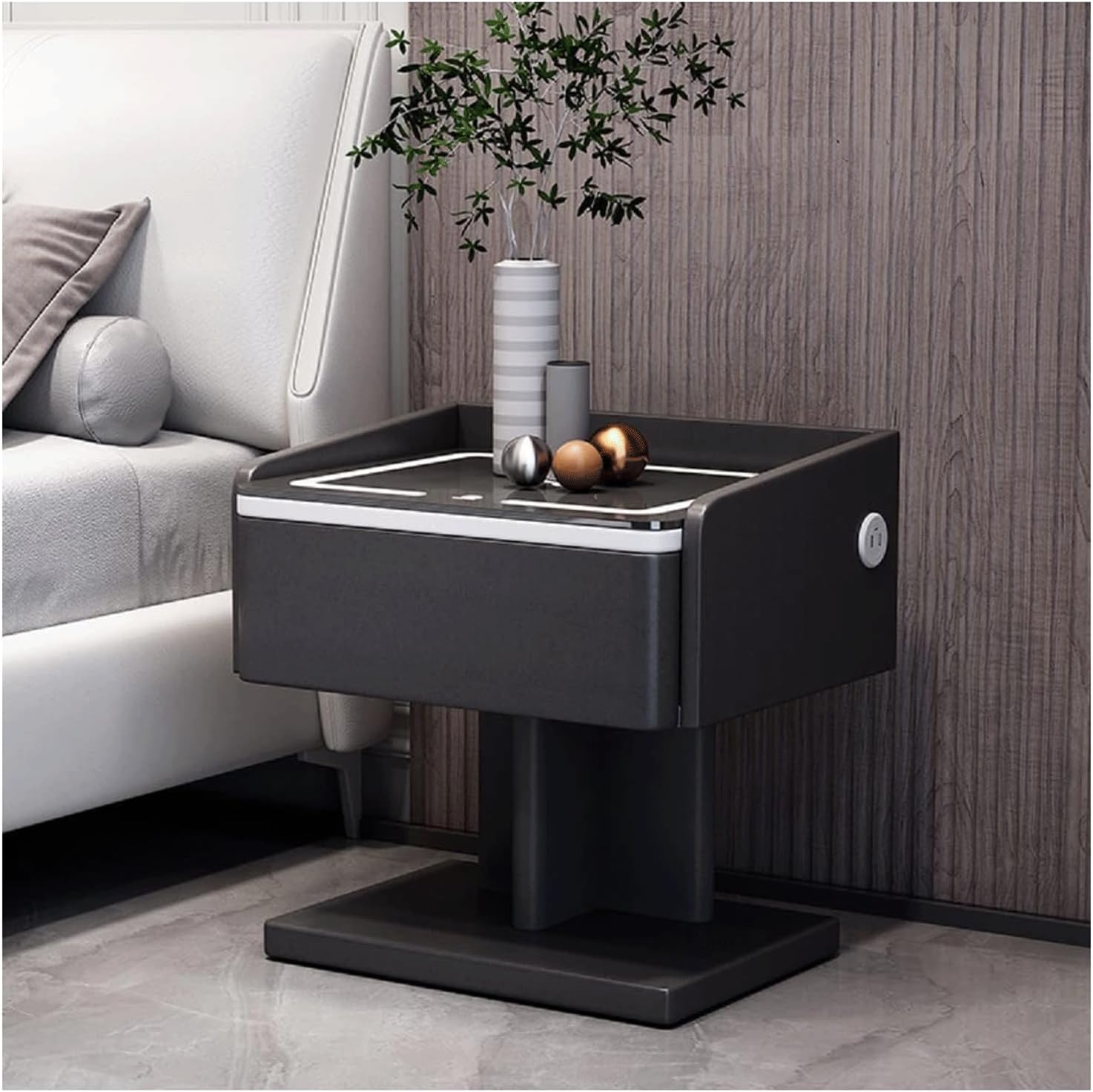 black nightstand