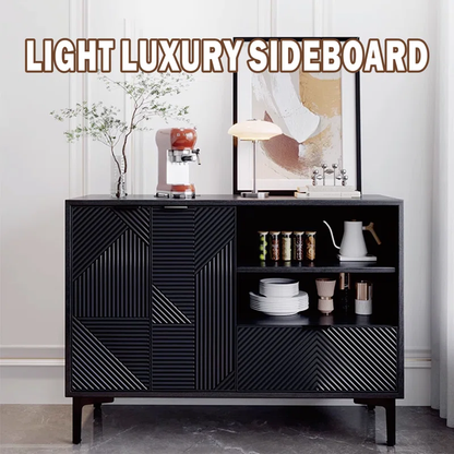 black sideboard