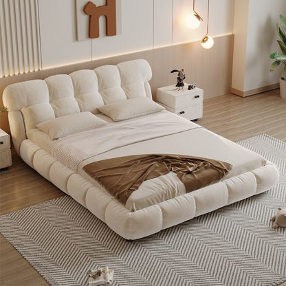 platform upholstered bed