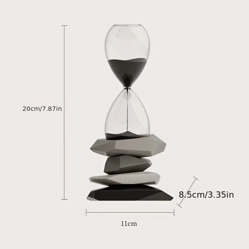 Minimalist Hourglass Timer Decorative Statue.