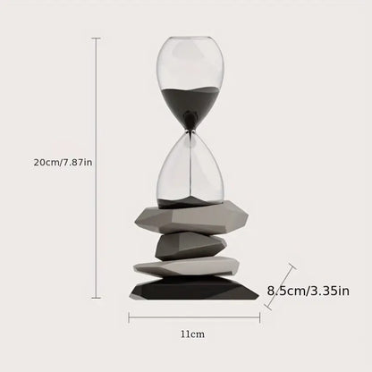Minimalist Hourglass Timer Decorative Statue.