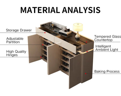 Modern Sleek Creamy Shoe Storage Cabinet with Warm Sense Light.