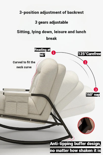 Rocking Recliner Chair Comfort Recliner Chair with Adjustable Backrest