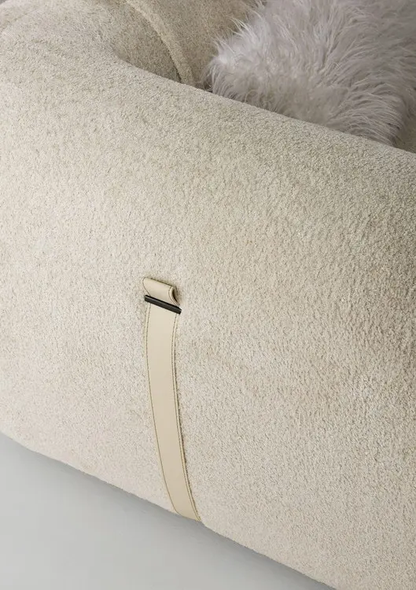 Minimalist Boucle Sofa For Living room.