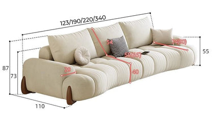 ERICA Living Room Puffy Sofa.