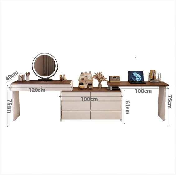 Modern Dressing Table Set Combined with Working Desk.
