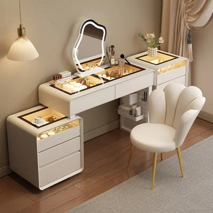 dressing table with mirror