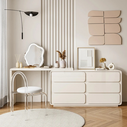 white dressing table set