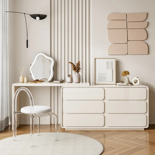 white dressing table set