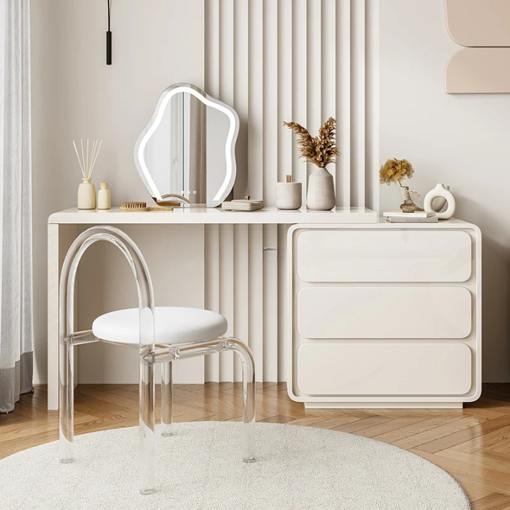 white dressing table