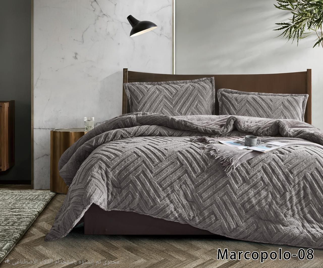 gray king size velvet comforter set