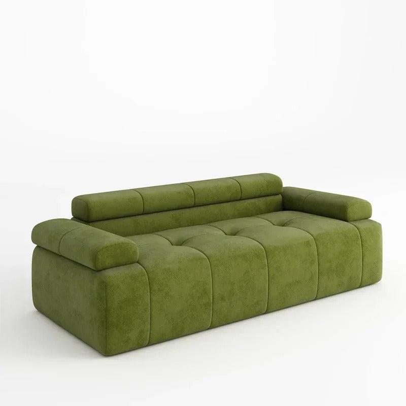 green living room couch