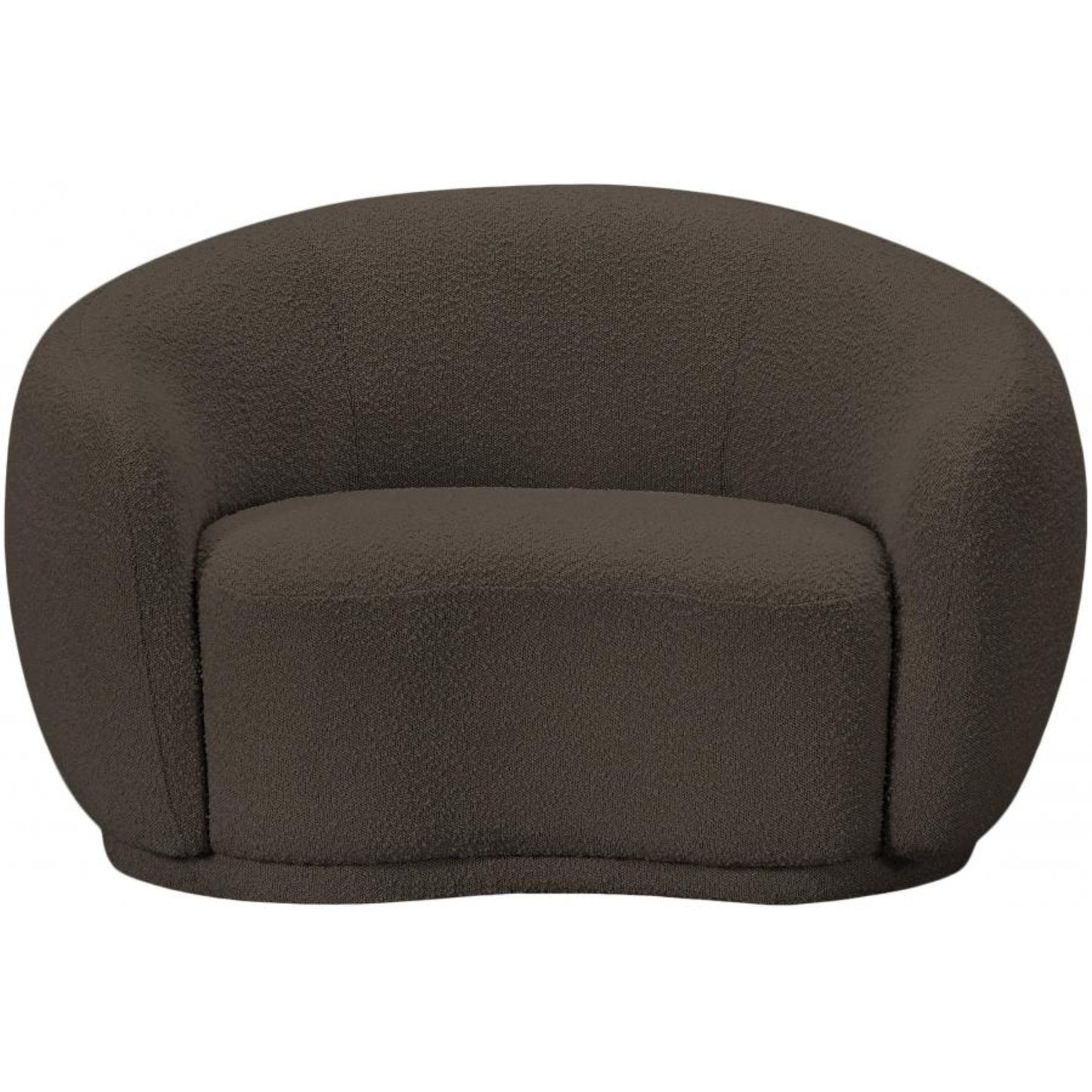 Cozy Boucle Fabric Lounge Chair.