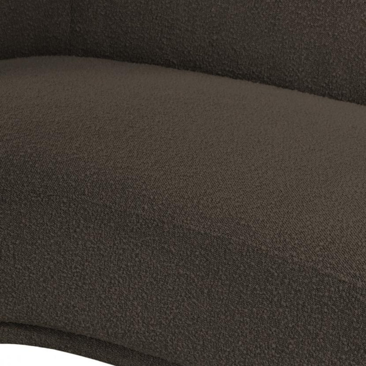Cozy Boucle Fabric Lounge Chair.