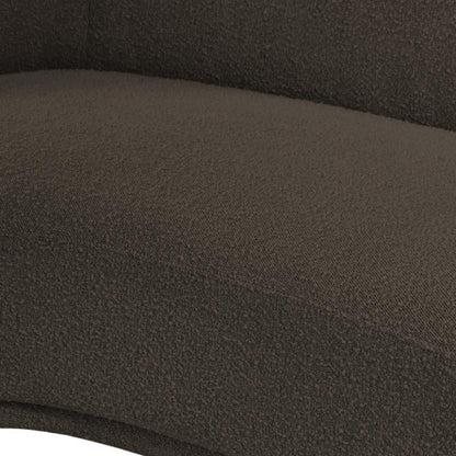 Cozy Boucle Fabric Lounge Chair.