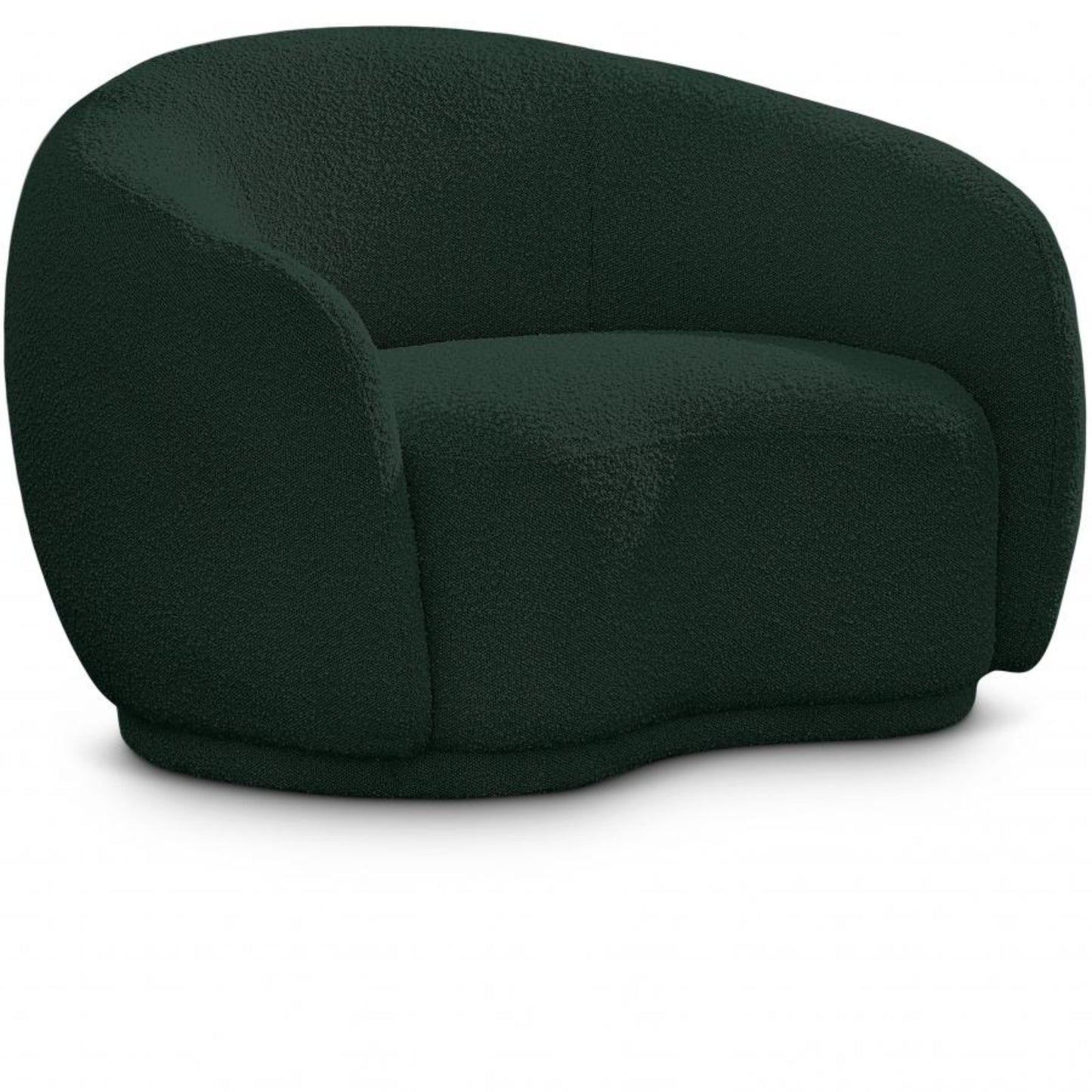 Cozy Boucle Fabric Lounge Chair.