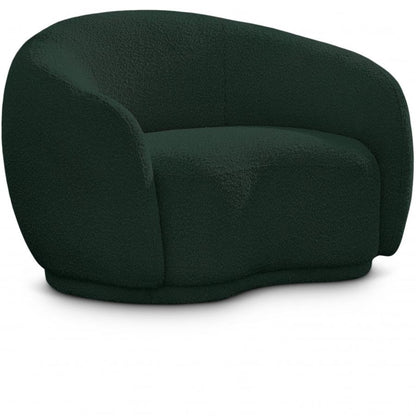 Cozy Boucle Fabric Lounge Chair.