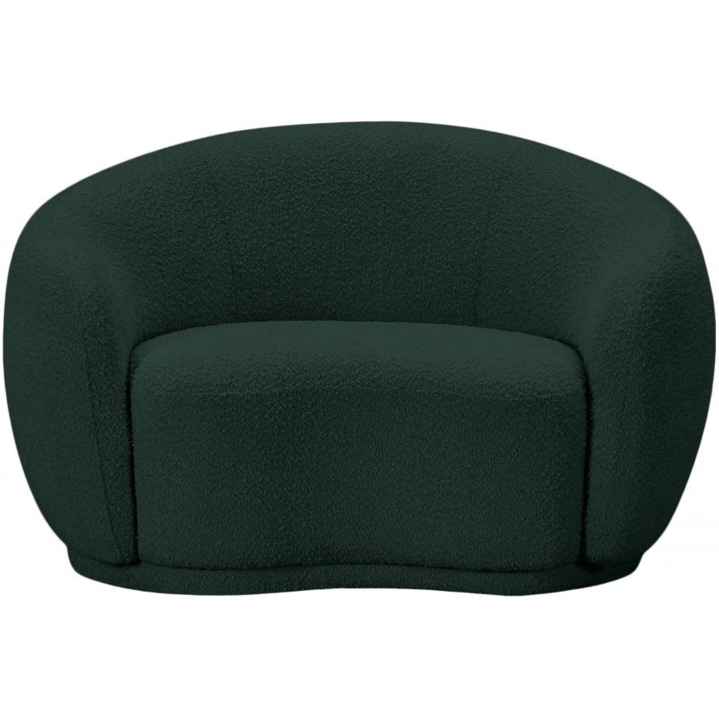 Cozy Boucle Fabric Lounge Chair.