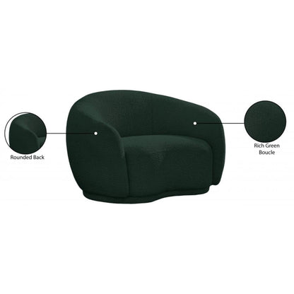 Cozy Boucle Fabric Lounge Chair.