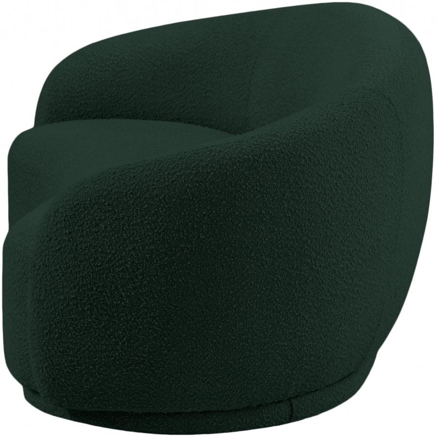 Cozy Boucle Fabric Lounge Chair.