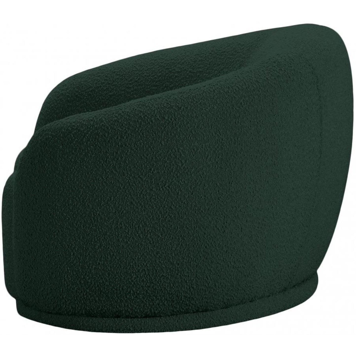 Cozy Boucle Fabric Lounge Chair.