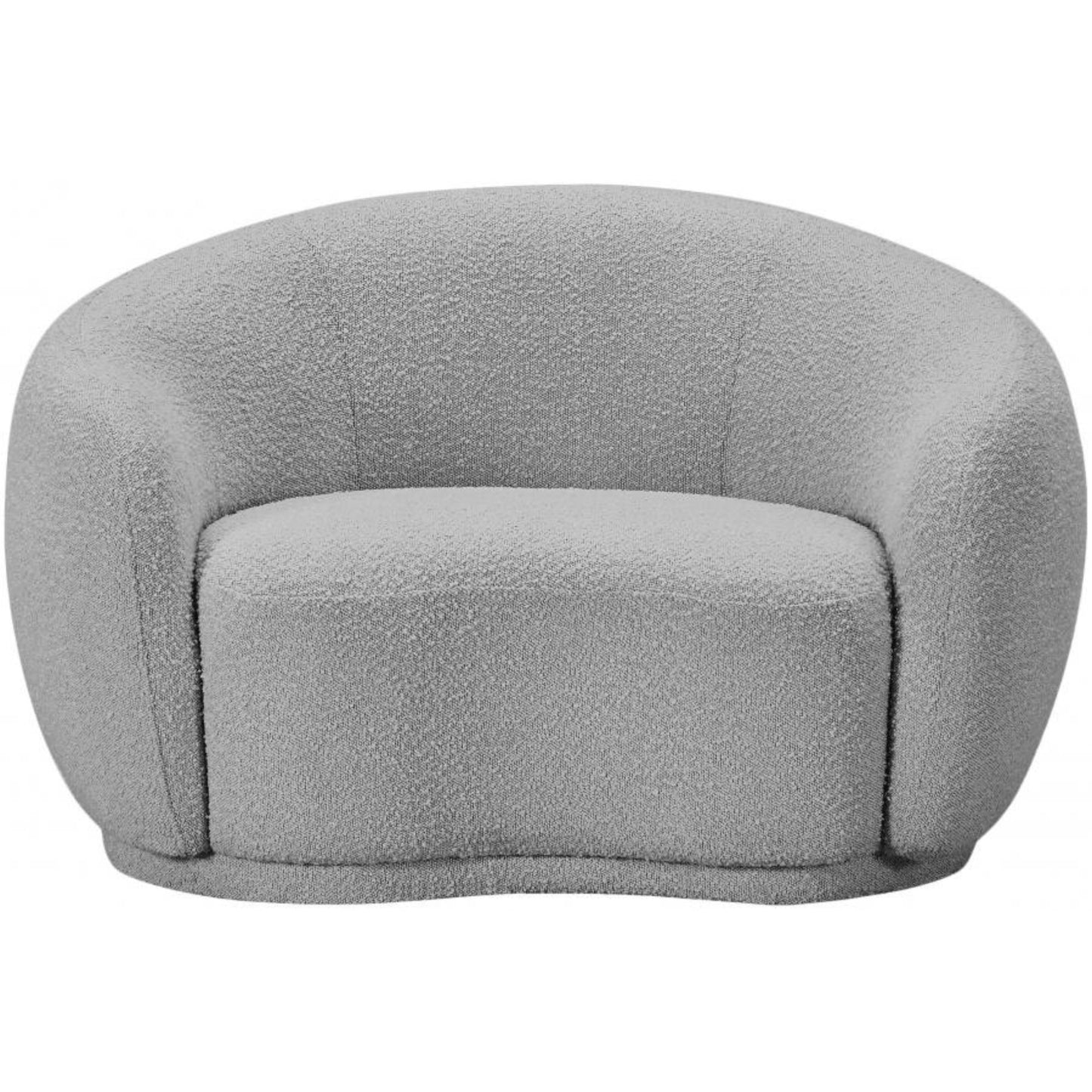 Cozy Boucle Fabric Lounge Chair.