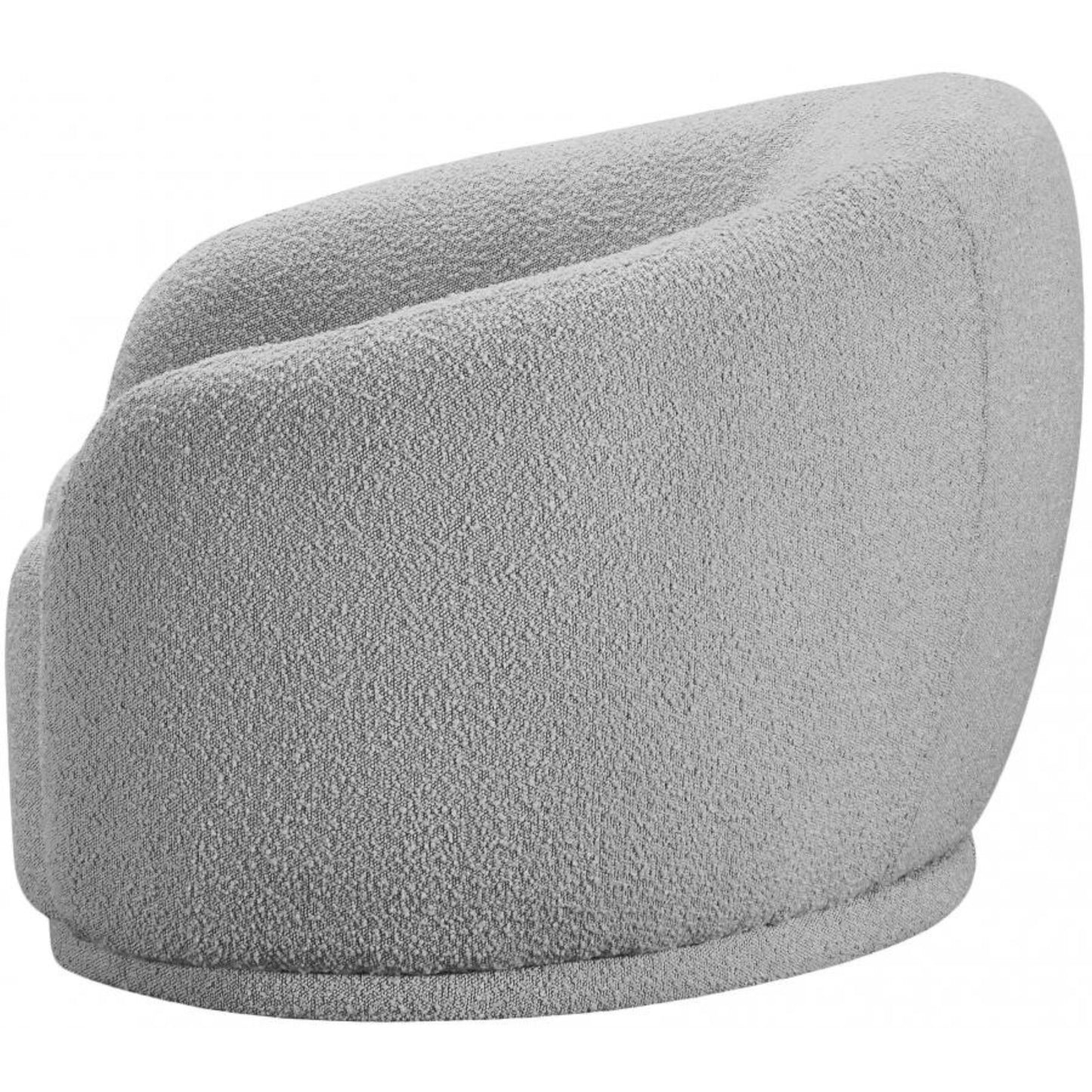 Cozy Boucle Fabric Lounge Chair.