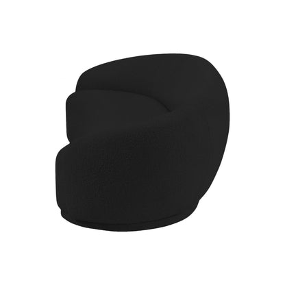 Cozy Boucle Fabric Lounge Chair.