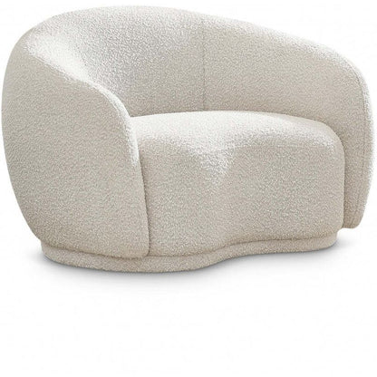 Cozy Boucle Fabric Lounge Chair.