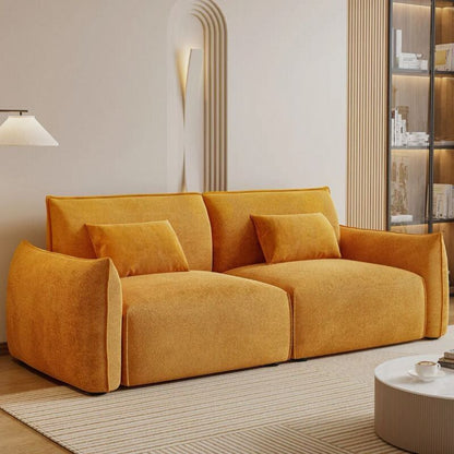 Modern Modular Fabric 2-Seater Sofa.