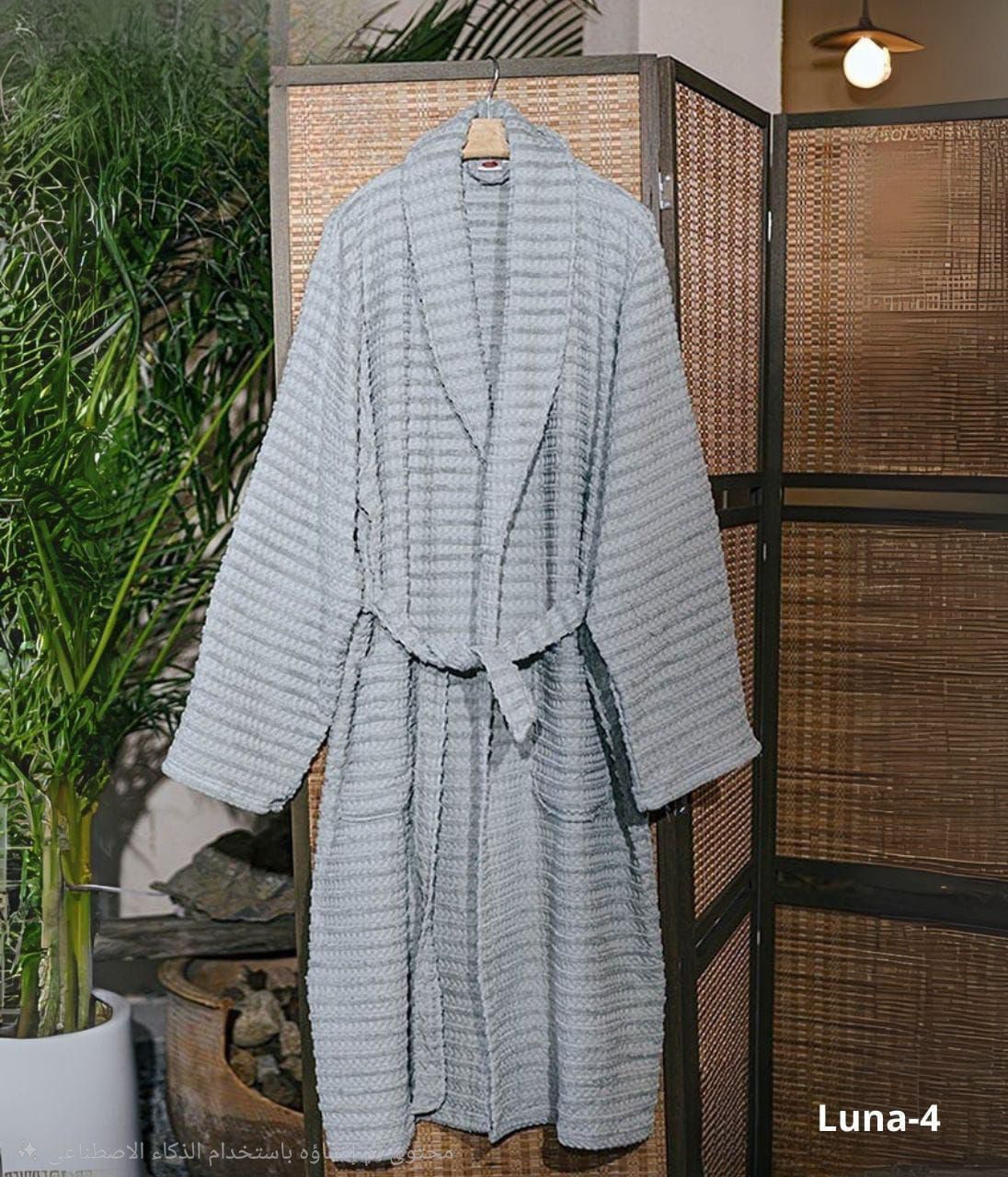 100% Cotton Breathable Bathrobe.