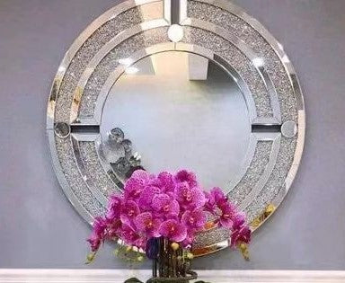 Distinctive Console Table and Mirror Matching Set.