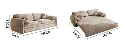 Light Luxury Multi-functional Sofa Bed with Storage Dual-purpose for Small Apartment.