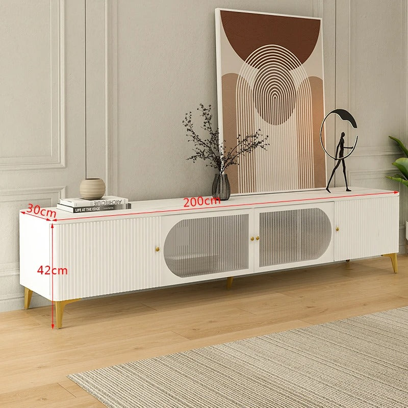 TV Table, Tv Stand with Storage Space for Living Room