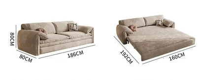 Light Luxury Multi-functional Sofa Bed with Storage Dual-purpose for Small Apartment.