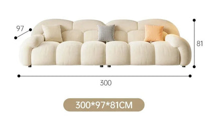 Cloud Lounge Couch Puffs Nordic Living Room Sofa.