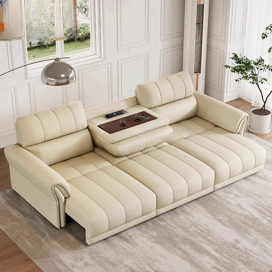 Multifunctional Leather Sofa Recliner.
