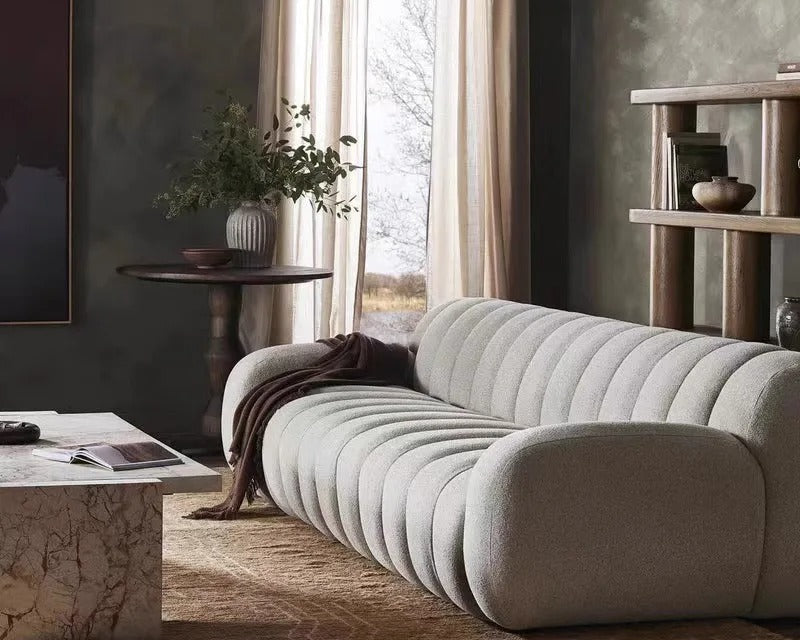 Modern Simple Fabric Living Room Sofa.