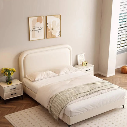 Children Bedroom Bed European Design with Simple Headboard.