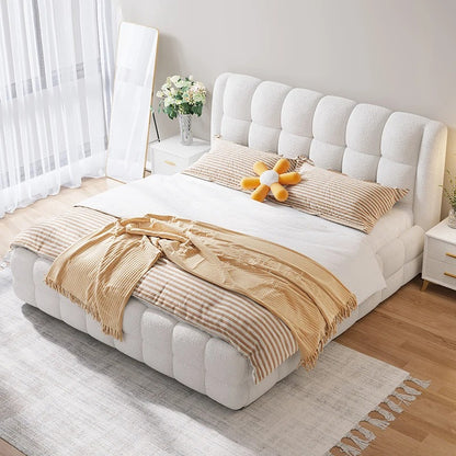 Modern Minimalist Upholstered Bed Frame.