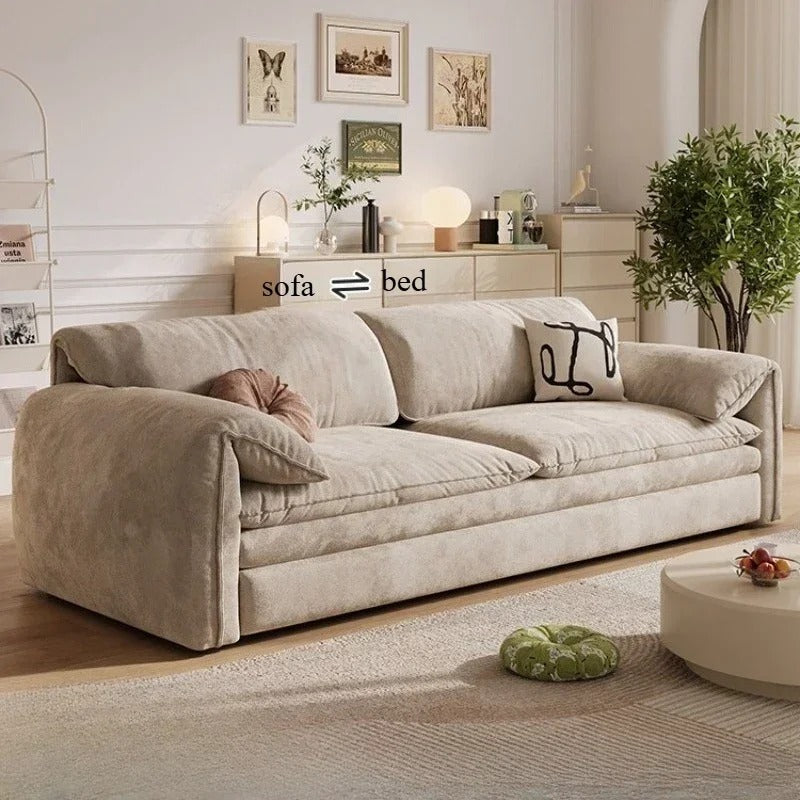 Light Luxury Multi-functional Sofa Bed with Storage Dual-purpose for Small Apartment.