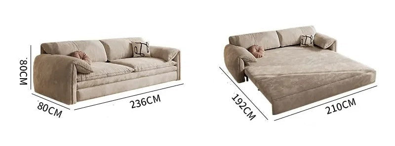 Light Luxury Multi-functional Sofa Bed with Storage Dual-purpose for Small Apartment.
