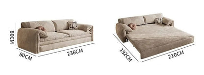 Light Luxury Multi-functional Sofa Bed with Storage Dual-purpose for Small Apartment.