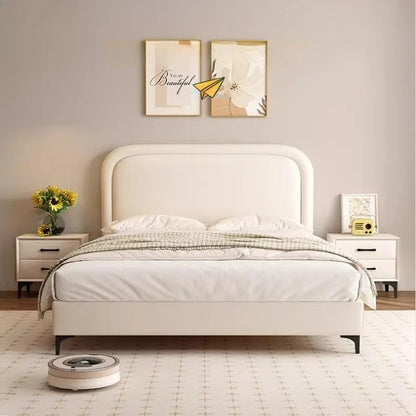Children Bedroom Bed European Design with Simple Headboard.