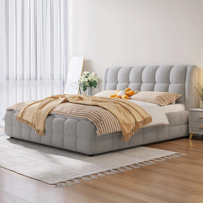 Modern Minimalist Upholstered Bed Frame.