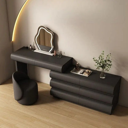 Dressing Table Set with Mirror and Chair.
